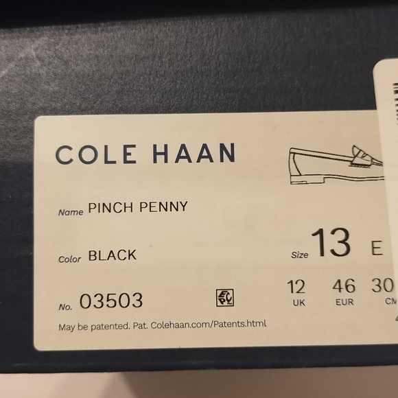 Cole Haan black leather pinch penny loafer 13E - Picture 4 of 8